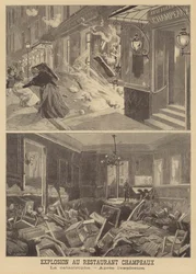 Explosion im Restaurant Champeaux, Paris